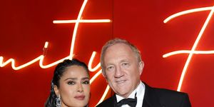 beverly hills california march 10 exclusive access special rates apply lr salma hayek pinault and fran oishenri pinault att