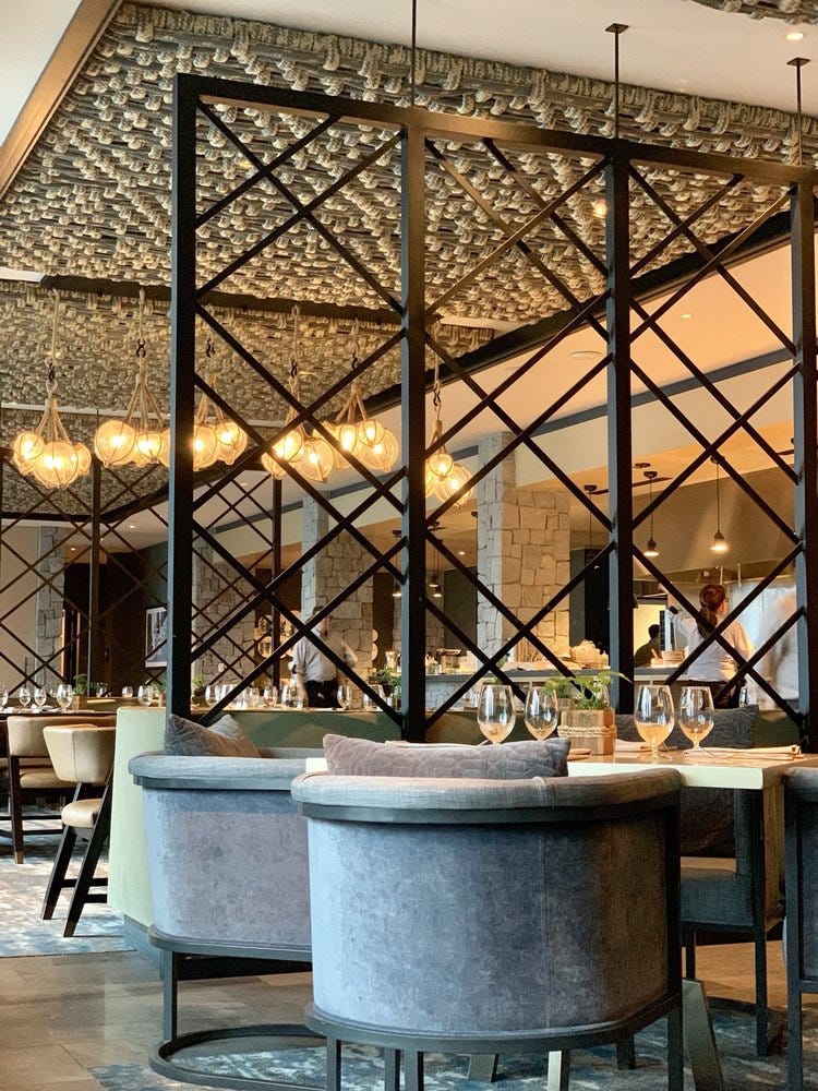 Interior design, Iron, Furniture, Building, Room, Lighting, Table, Ceiling, Architecture, Design, 