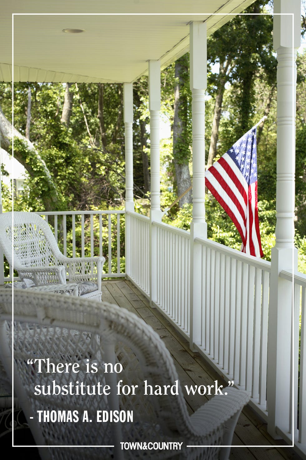 Flag, Home, Property, Porch, Wall, Real estate, House, Flag of the united states, Tree, Architecture, 