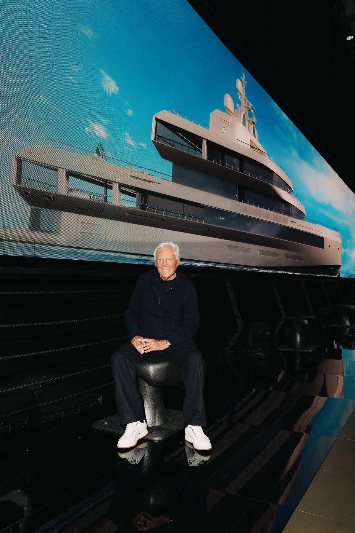 Giorgio Armani Has Just Debuted a Luxuriously Appointed Megayacht