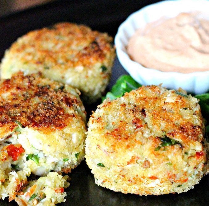 Chicken Cakes with Remoulade Sauce