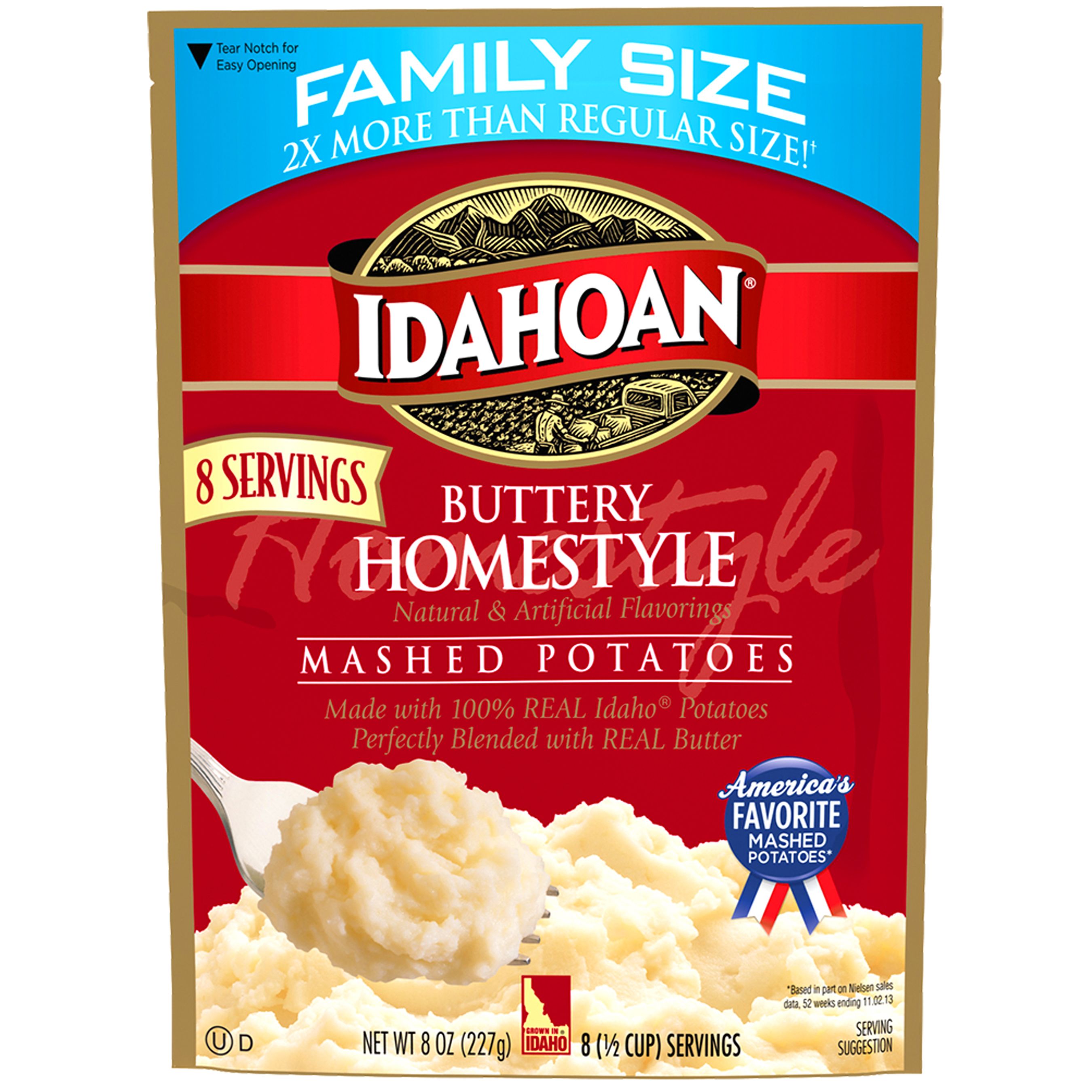 Idahoan Family Size Flavored Mashed Potatoes
