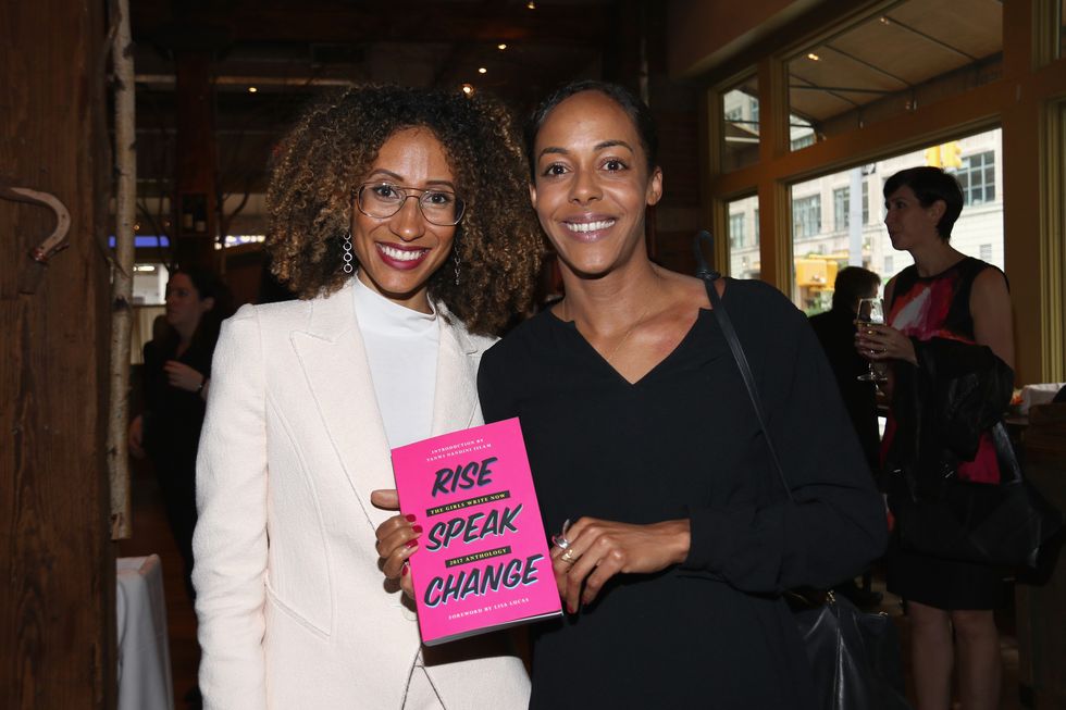 Then Editor of Teen Vogue Elaine Welteroth and Lisa Lucas attend the 2017 Fifth Annual Girls Write Now