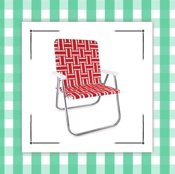 lawn chair and garden harvest basket