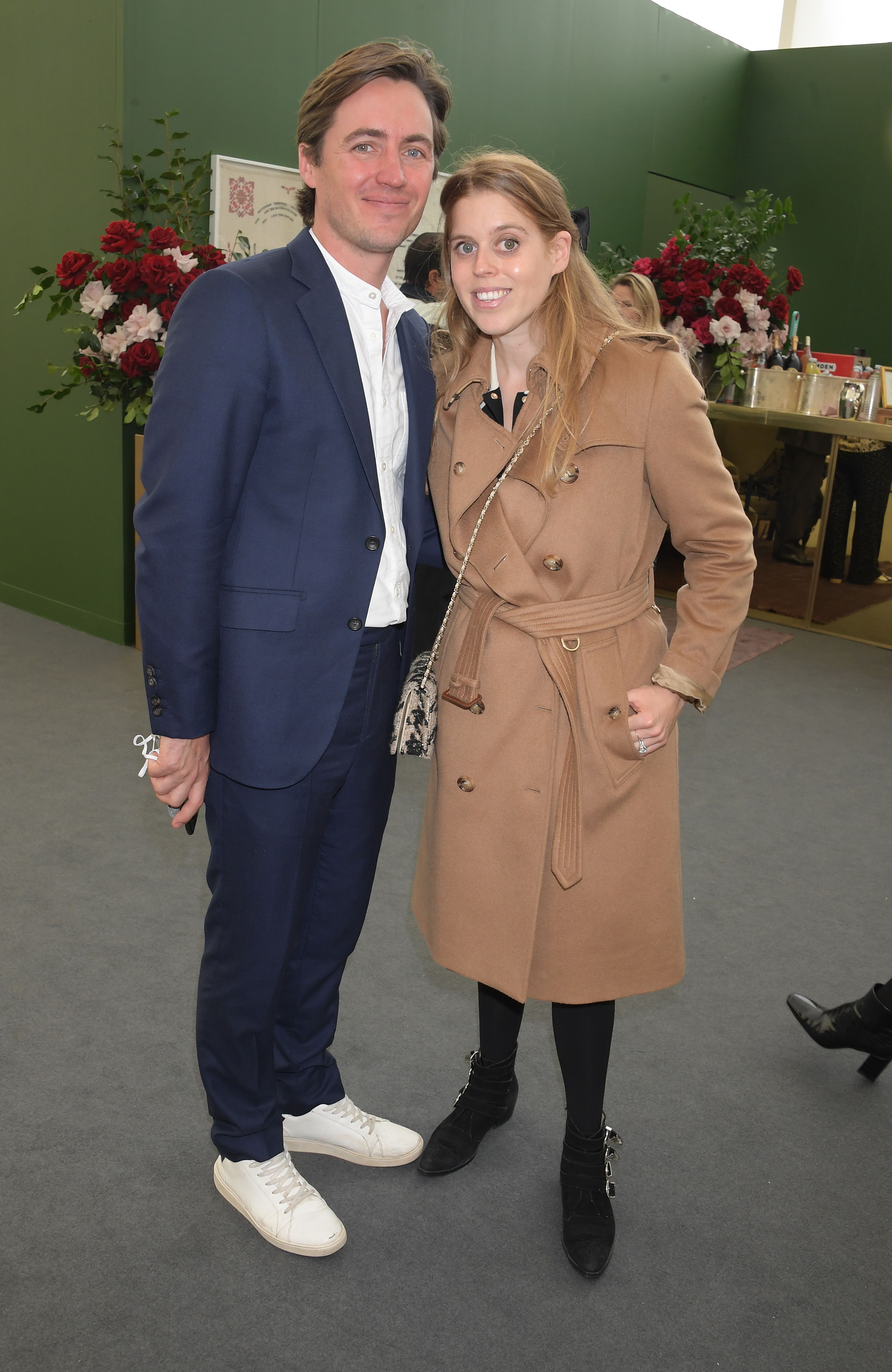 Princess Beatrice and Eduardo Mapelli Mozzi attend the Frieze