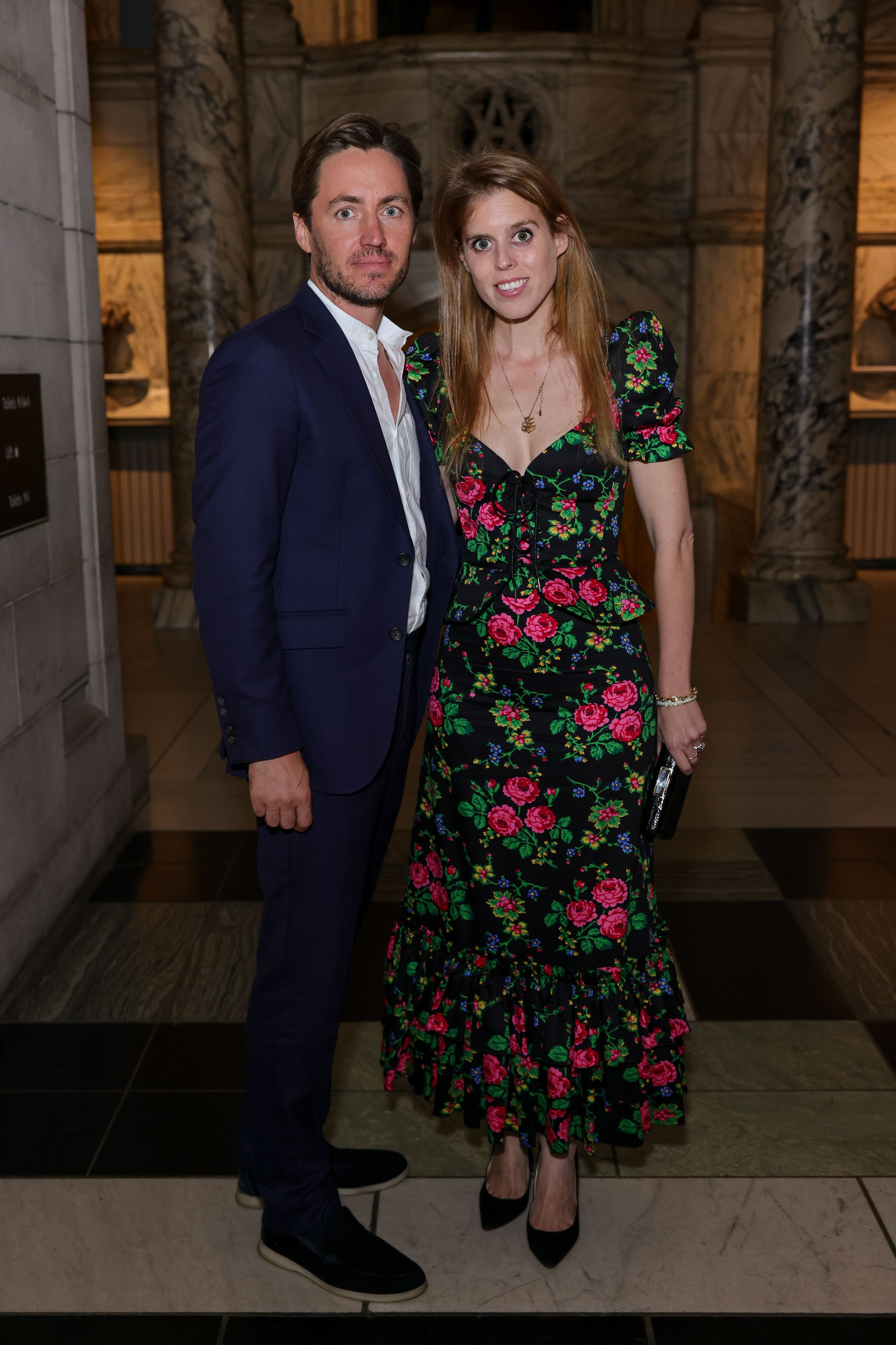 Princess Beatrice Wears Floral Vampire s Wife Floral Outfit at