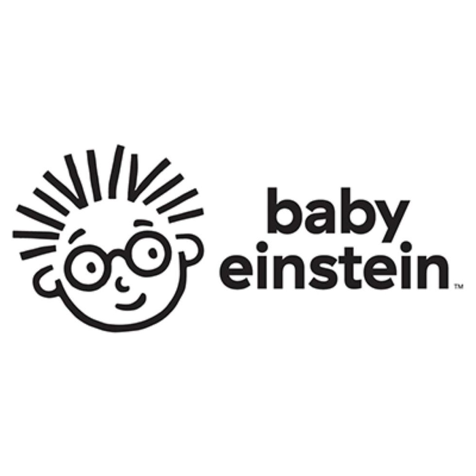 a black and white logo with a drawing of a kid in glasses and spiky hair