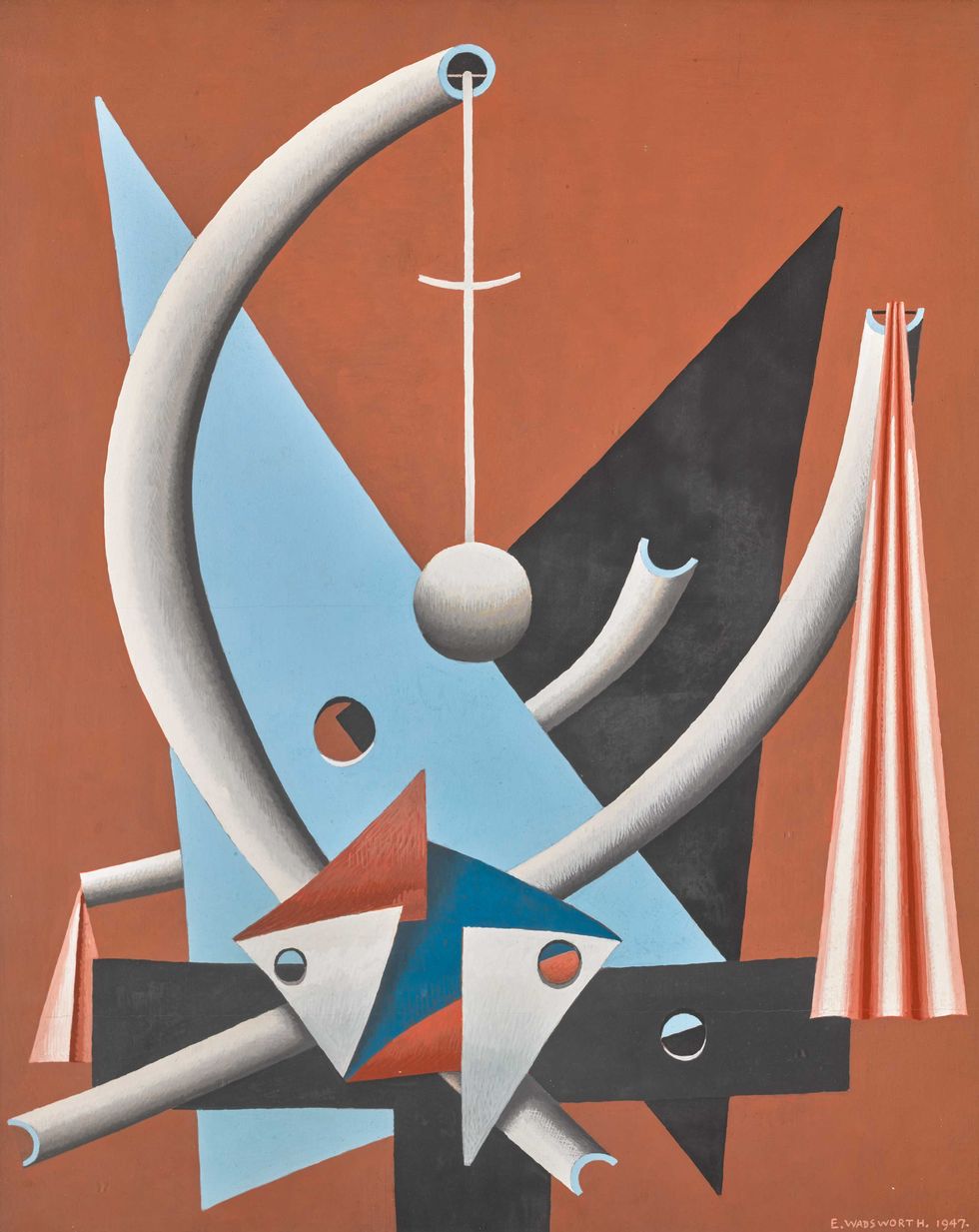 Edward Wadsworth ARA, Abstractions Kissable, 1947 (estimate £50,000–£70,000)
