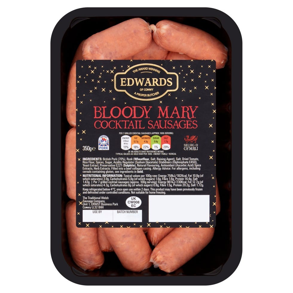Ocado Bloody mary sausage