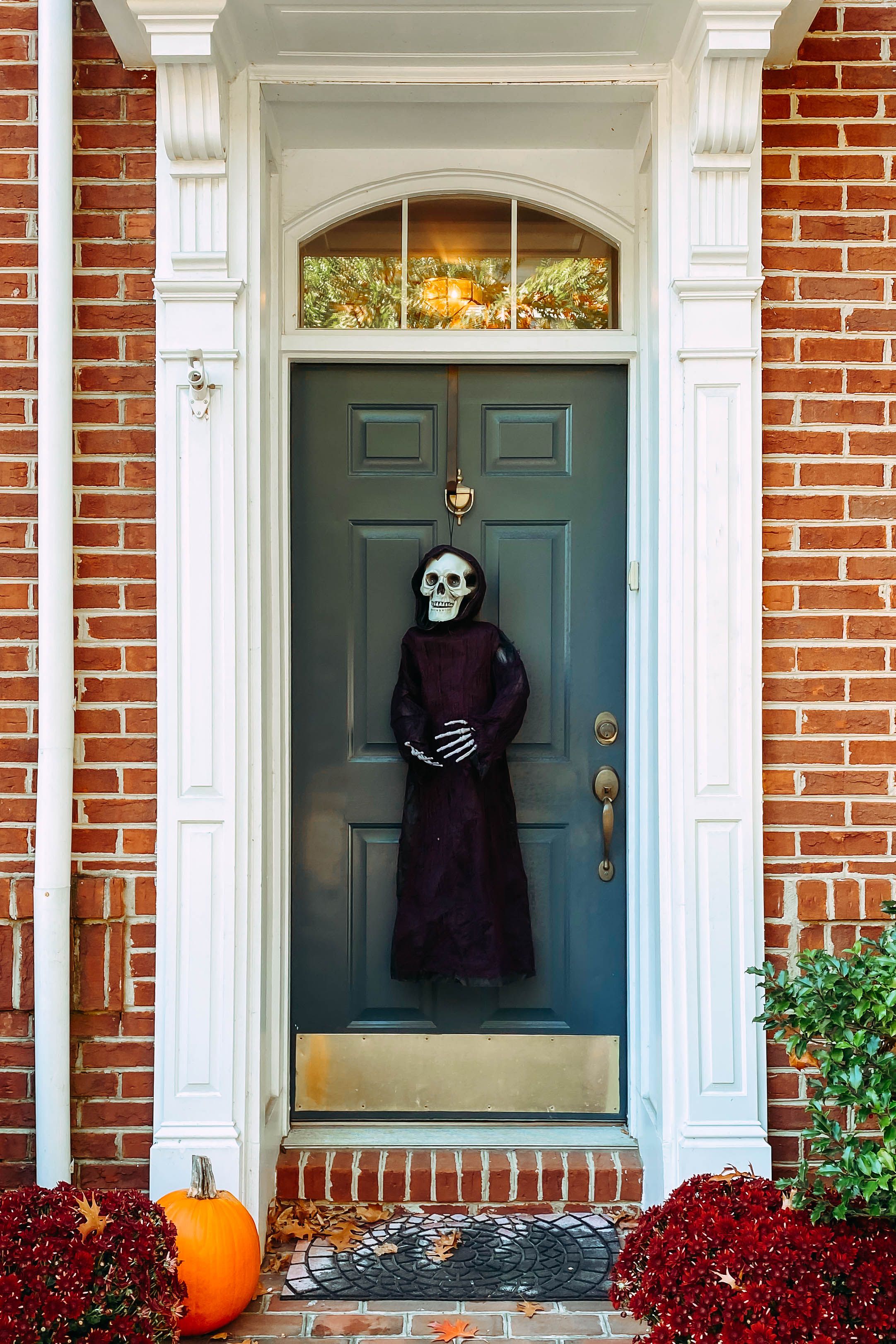 Halloween store door hanging