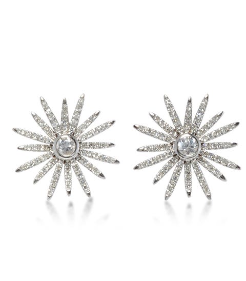 Jewellery, Fashion accessory, Diamond, Silver, Silver, Metal, Earrings, Platinum, Gemstone, 