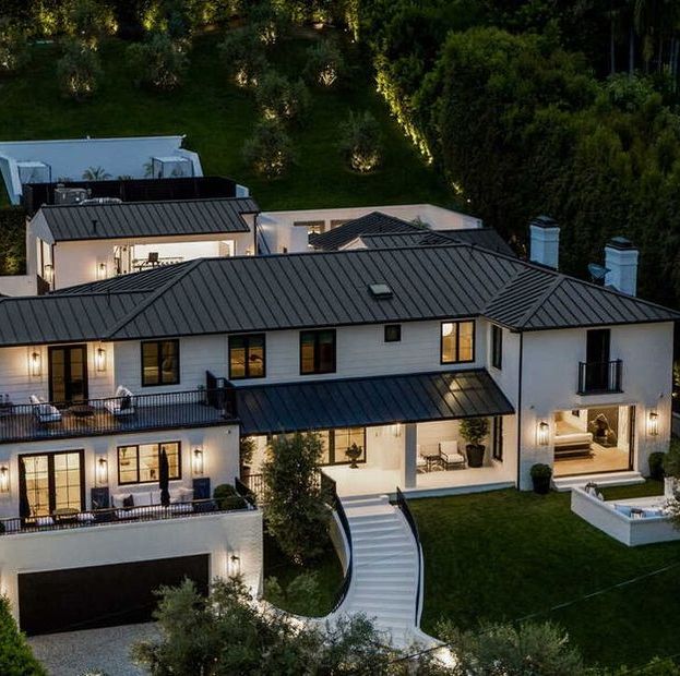 rihanna's beverly hills mansion is now available to rent, for $80,000 a month