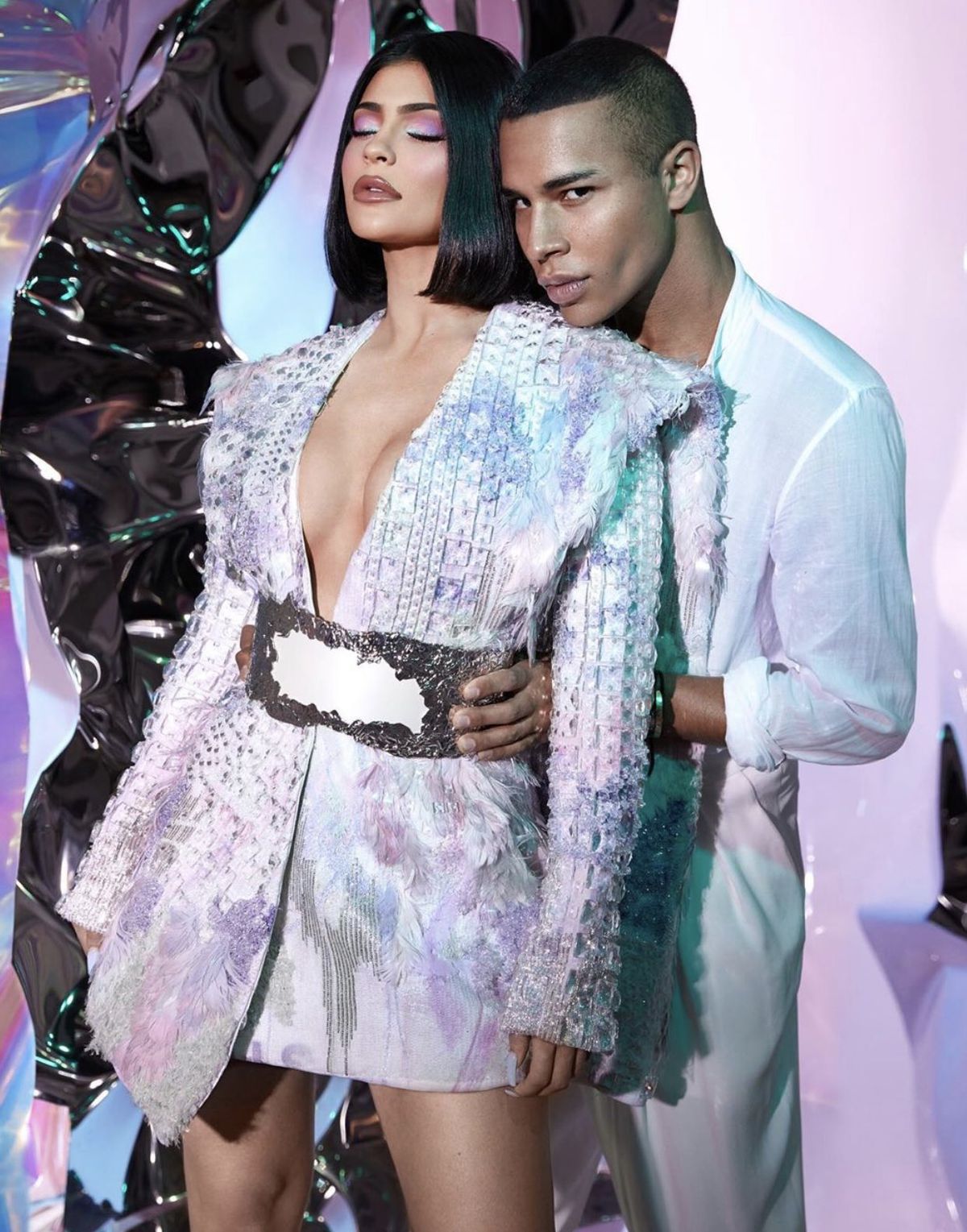 Kylie Jenner Is Too Sick To Attend The Balmain X Kylie Cosmetics Launch In  Paris - Balmain Makeup Olivier Rousteing