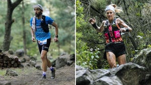 aritz egea y azara garcía de los atunes en el campeonato de españa de carreras de montaña en 2023