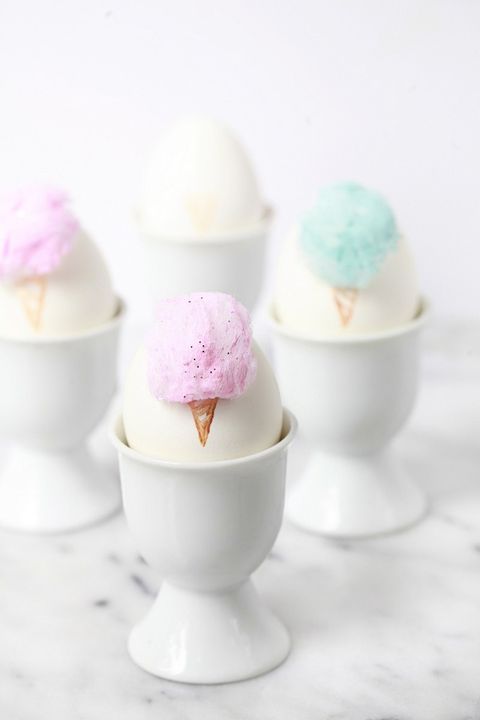 Cotton Candy Easter Eggs