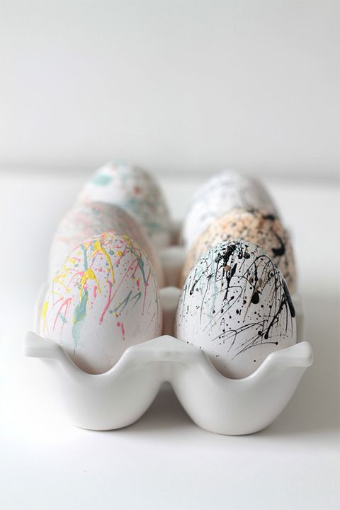 Paint Splattered Eggs