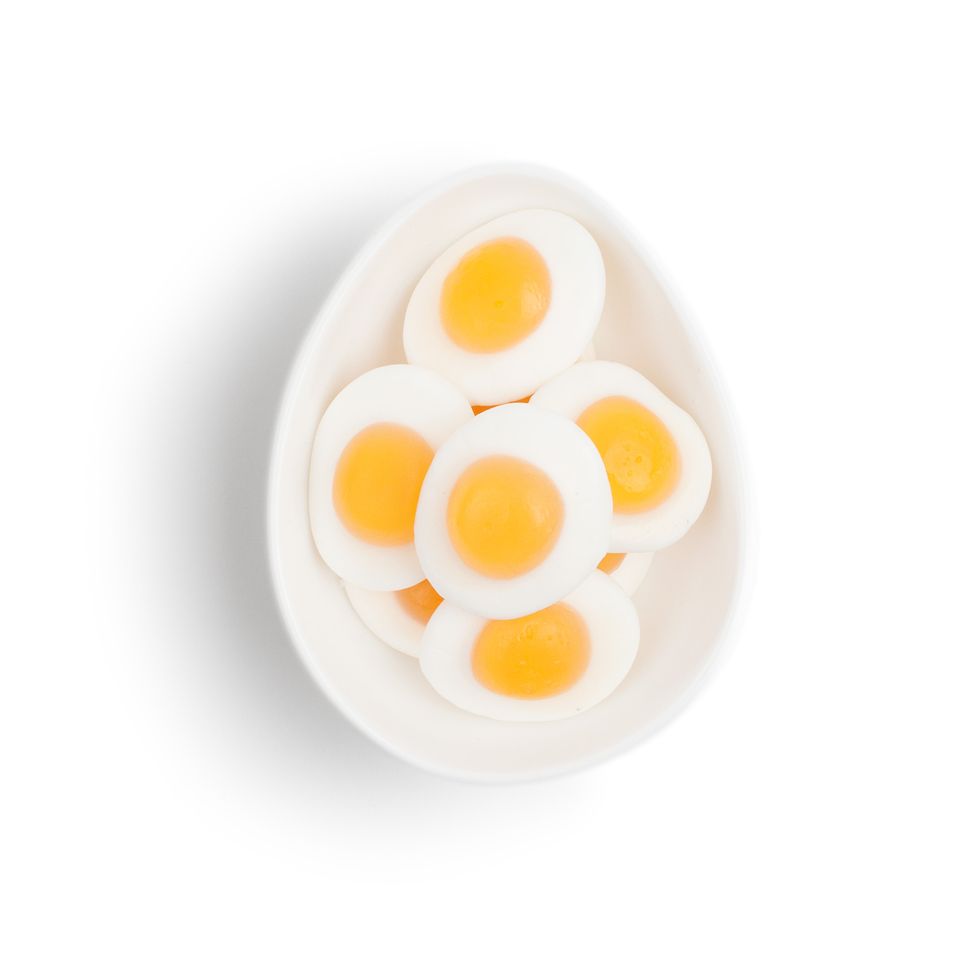 Egg, Fried egg, Egg white, Egg yolk, Dish, Yellow, Egg, Food, Egg cup, Deviled egg, 