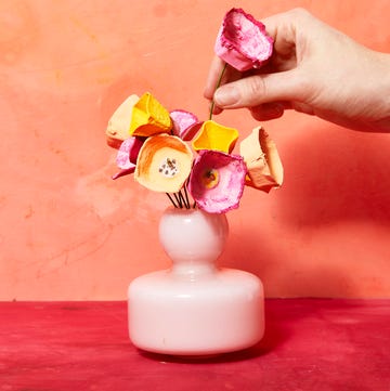 flowers made from egg cartons valentines day crafts