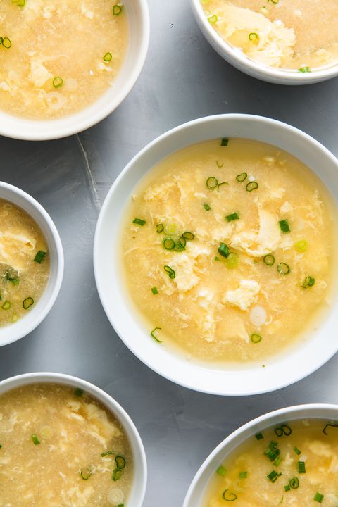 egg drop soup with scallions