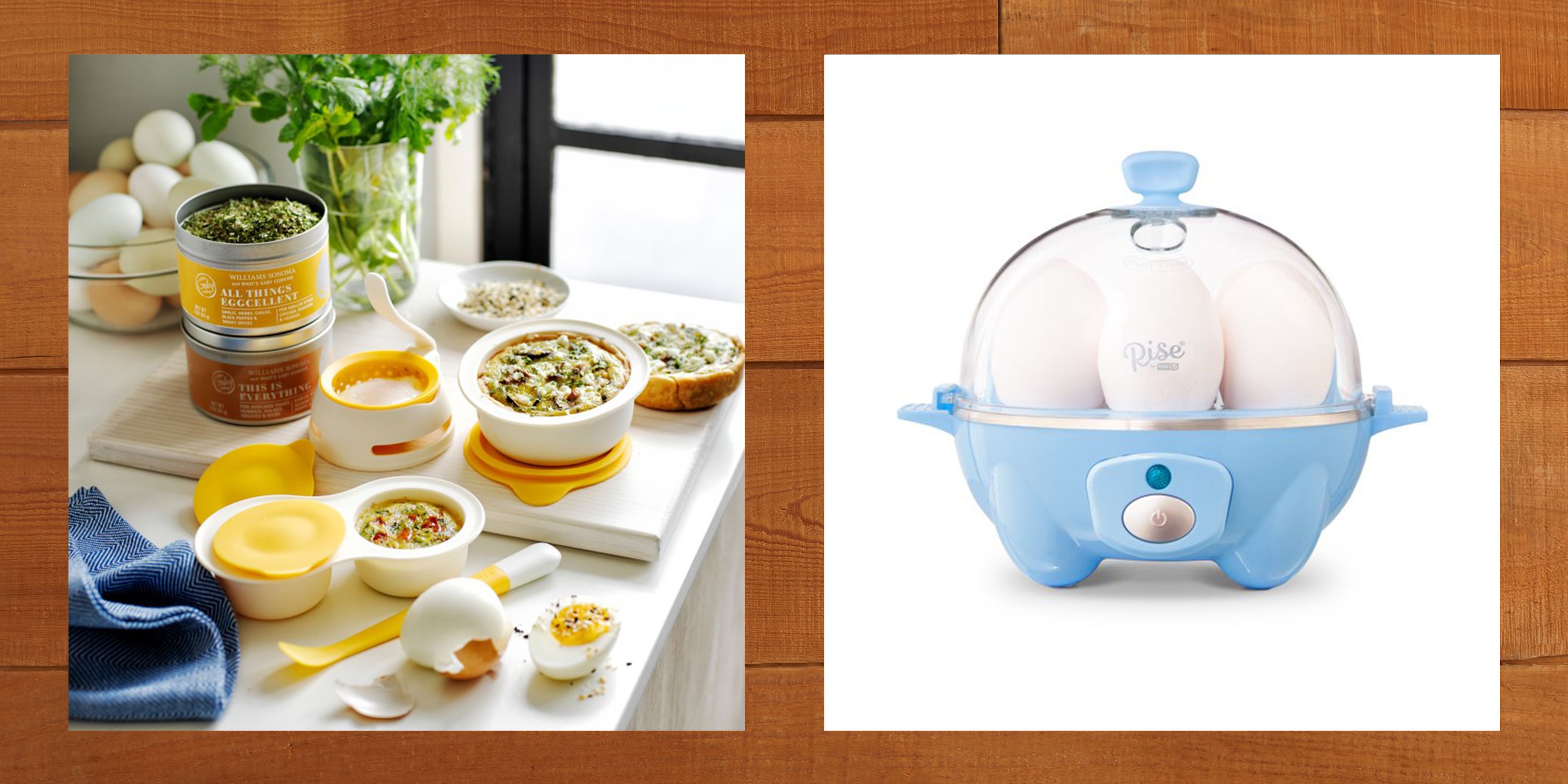 Rise by Dash Mini Compact Egg Cooker, Blue