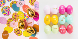 colorful easter themed eggs and activities