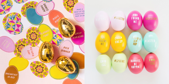 colorful easter themed eggs and activities