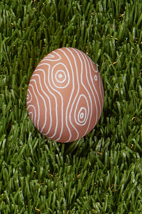 egg painting fake wood