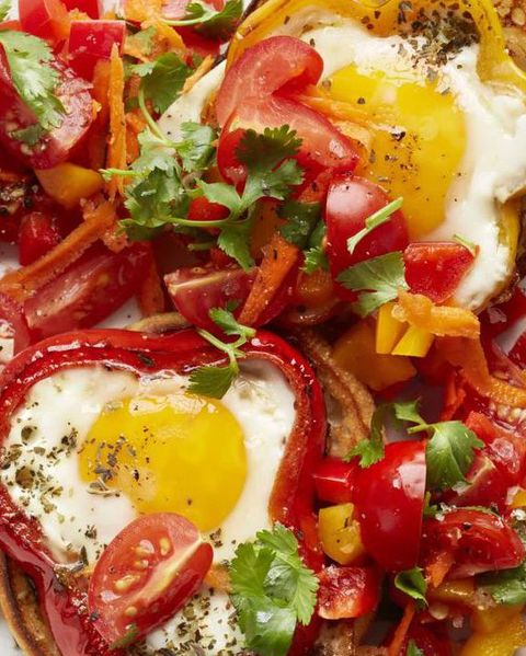 breakfast ideas for kids egg pepper rings with carrot salsa