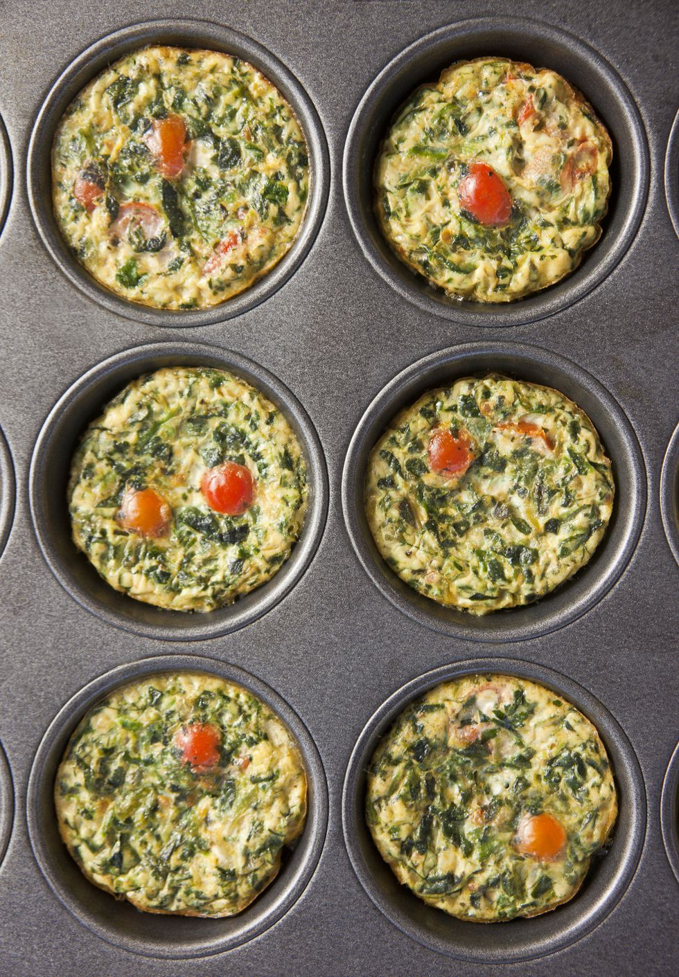 egg white and spinach muffins