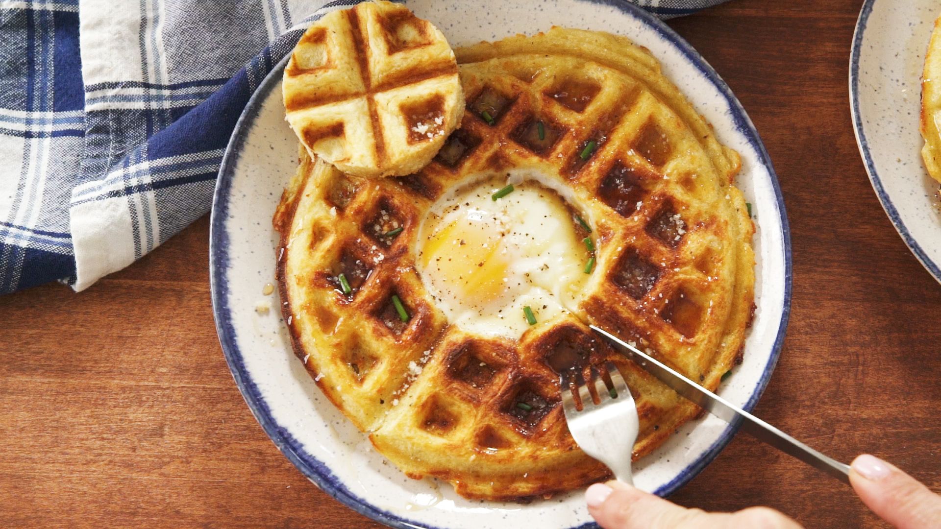 Breakfast Egg waffle Chicken, Fried eggs, food, recipe png