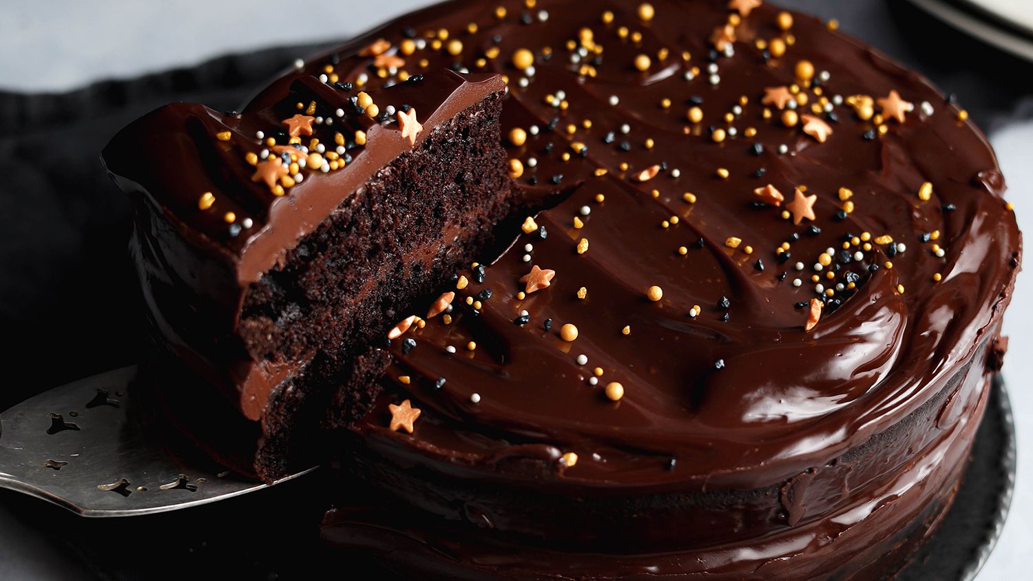 Eggless Dark Chocolate Cake | Not Out of the Box