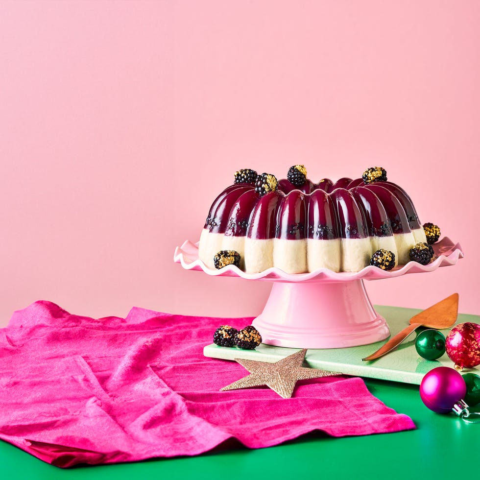 eggnog and berry jelly