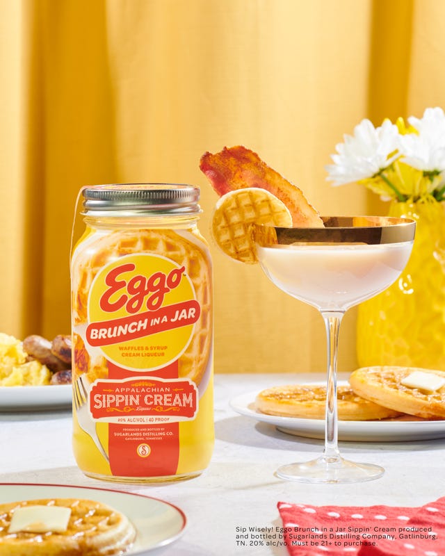 eggo brunch in a jar