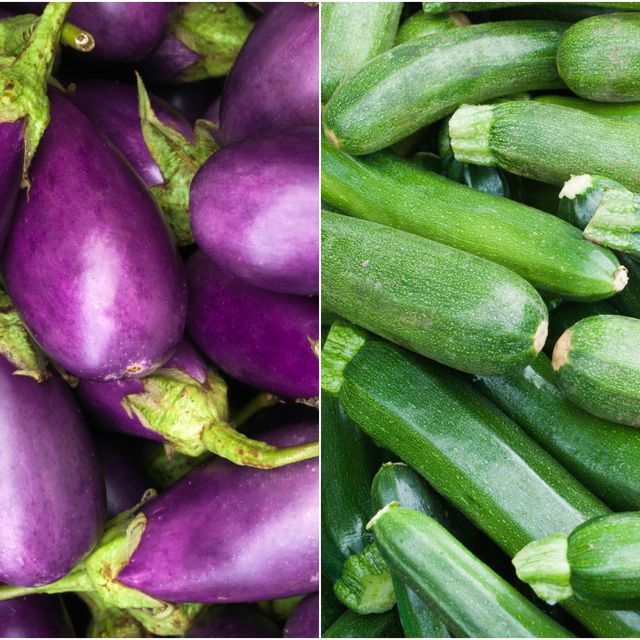 eggplants and zucchini