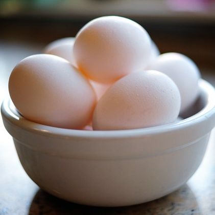 eggs in white bowl