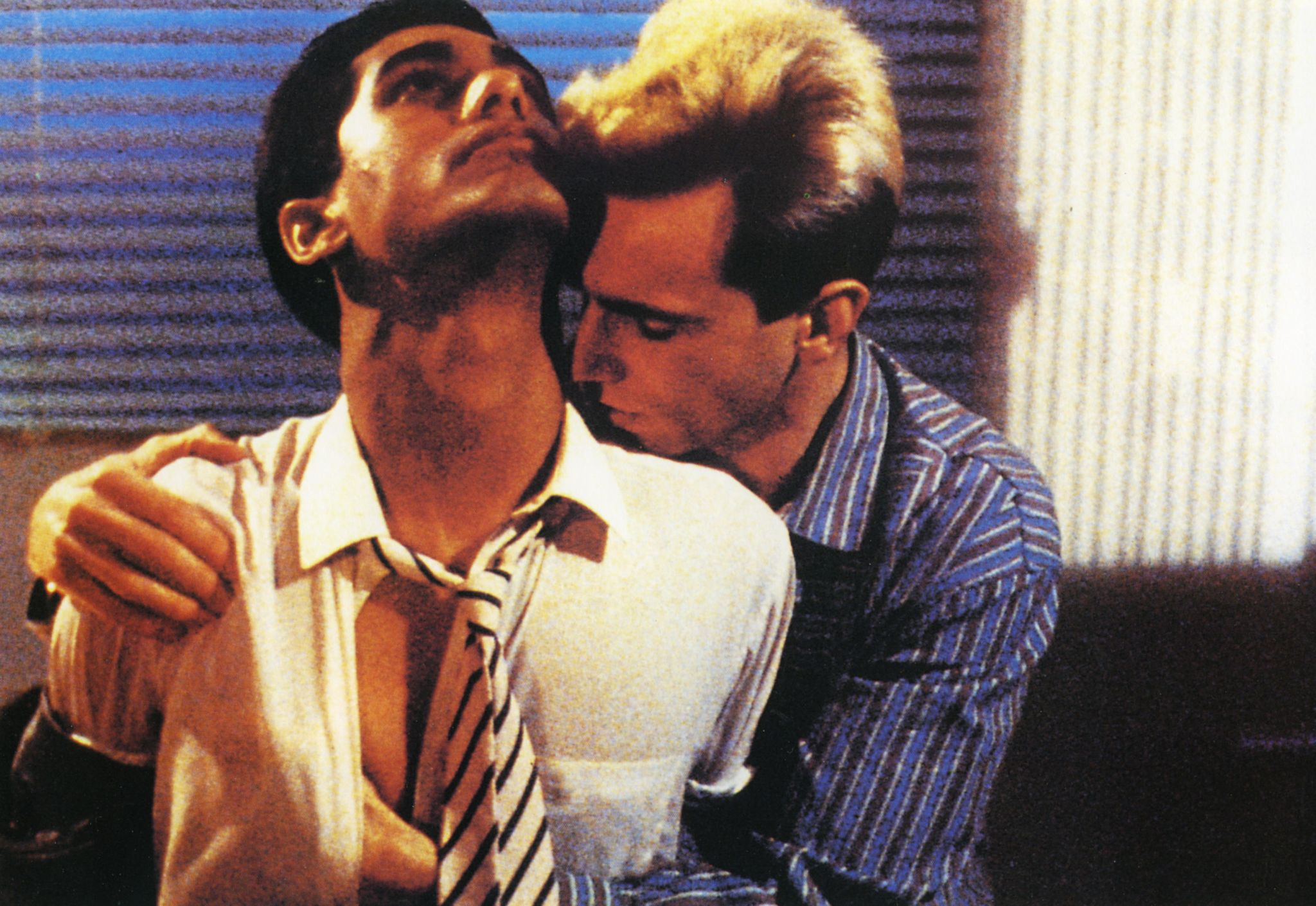 egrn8h my beautiful laundrette 1985 working title film with gordon warnecke at left and daniel day lewis image shot 1985 exact date unknown
