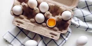 eieren in een eierdoos