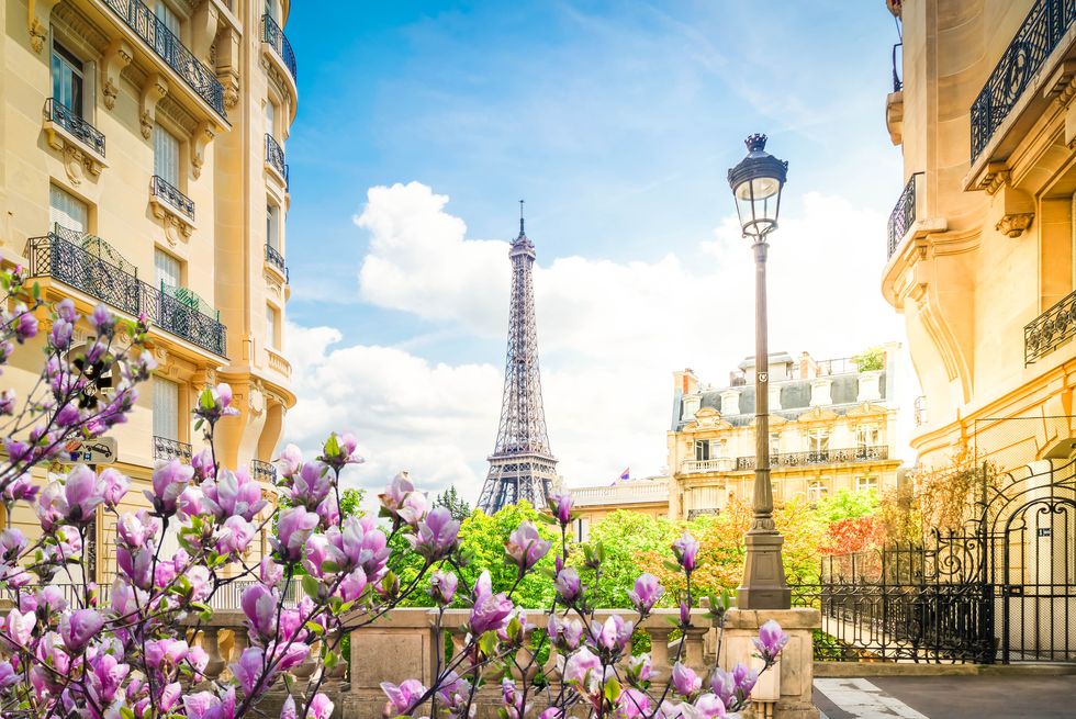 eiffel tour and paris street