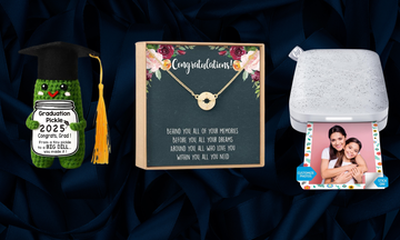 the graduation pickle, dear ava necklace and hp photo printer