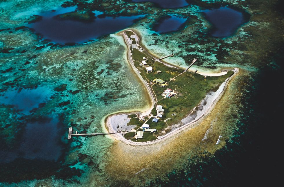 Beacon Island een van de Houtman Abrolhos Hierheen evacueerde Pelsaert de overlevenden van de schipbreuk