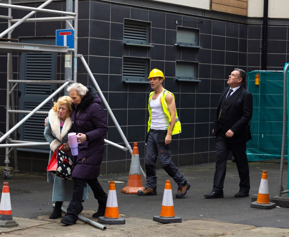 eileen grimshaw, julie carp, theo, george shuttleworth, coronation street