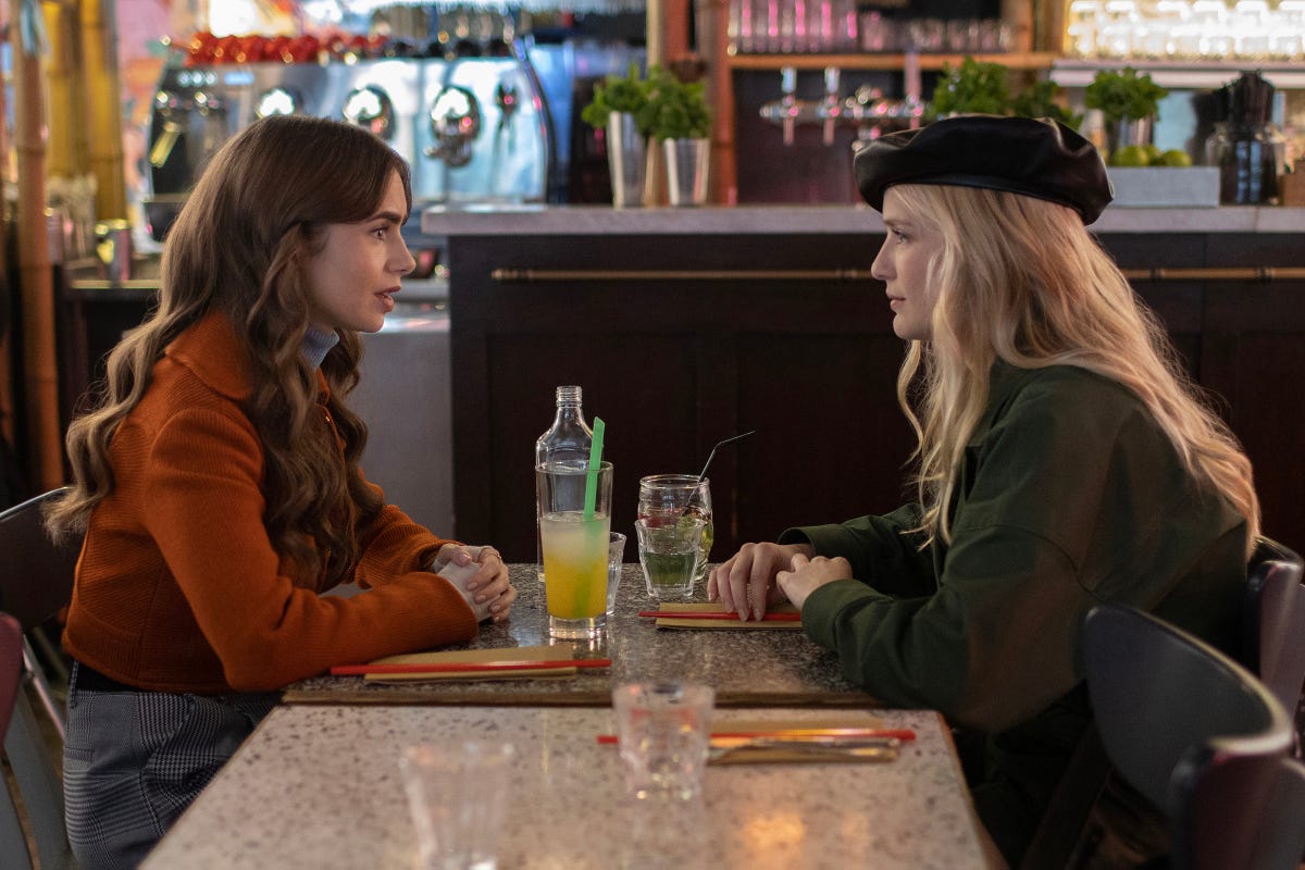 preview for Lily Collins & Ashley Park Rank ‘Emily in Paris’ Love Interests | Ask Me Anything | ELLE