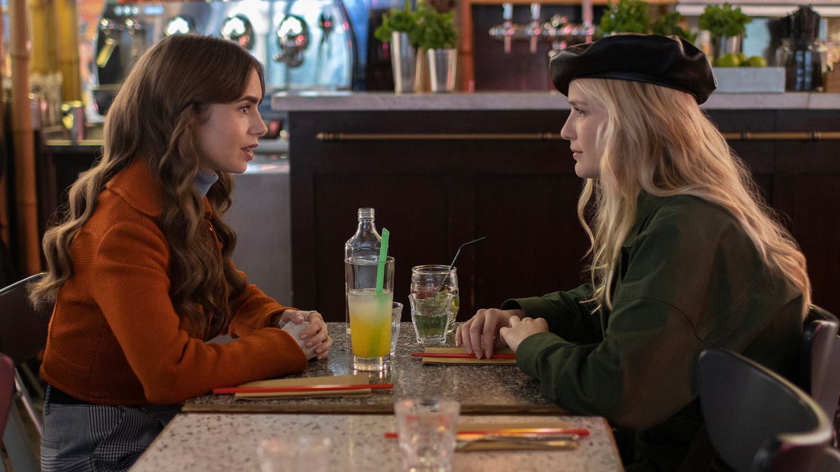 preview for Lily Collins & Ashley Park Rank ‘Emily in Paris’ Love Interests | Ask Me Anything | ELLE