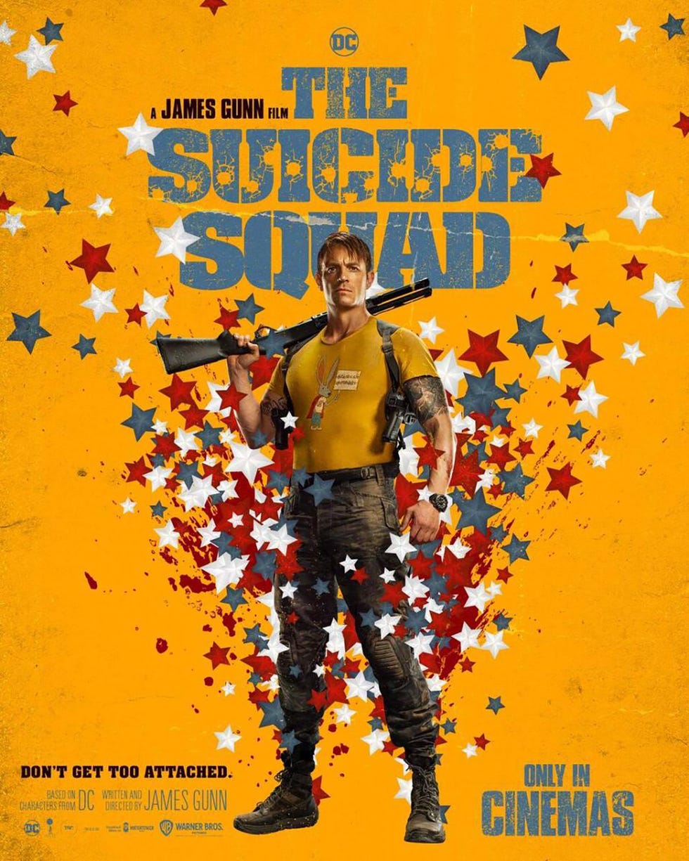 carteles de los personajes de 'el escuadron suicida', la pelicula de james gunn en el universo dc