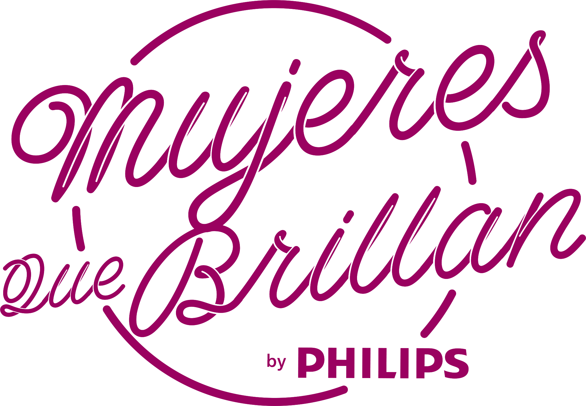 MUJERES QUE BRILLAN by PHILIPS Logo