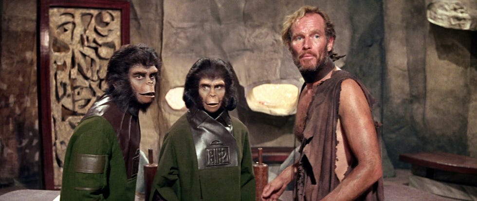 El planeta de los simios (1968) Charlton Heston