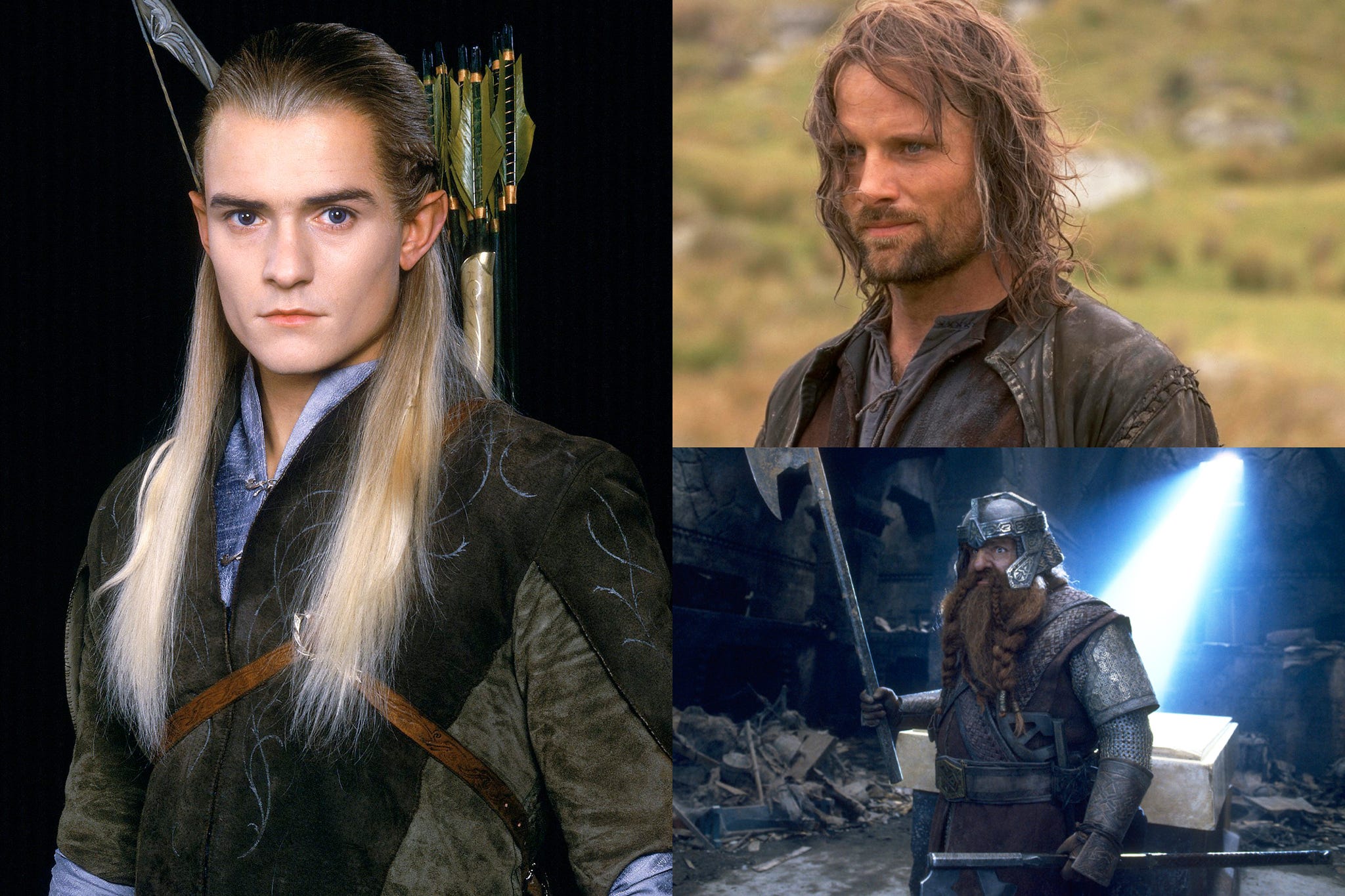 el señor de los anillos aragorn legolas gimli