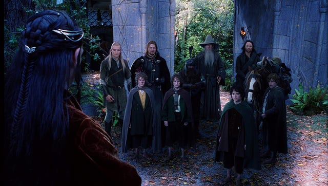 'el señor de los anillos la comunidad del anillo' 2001, con elijah wood