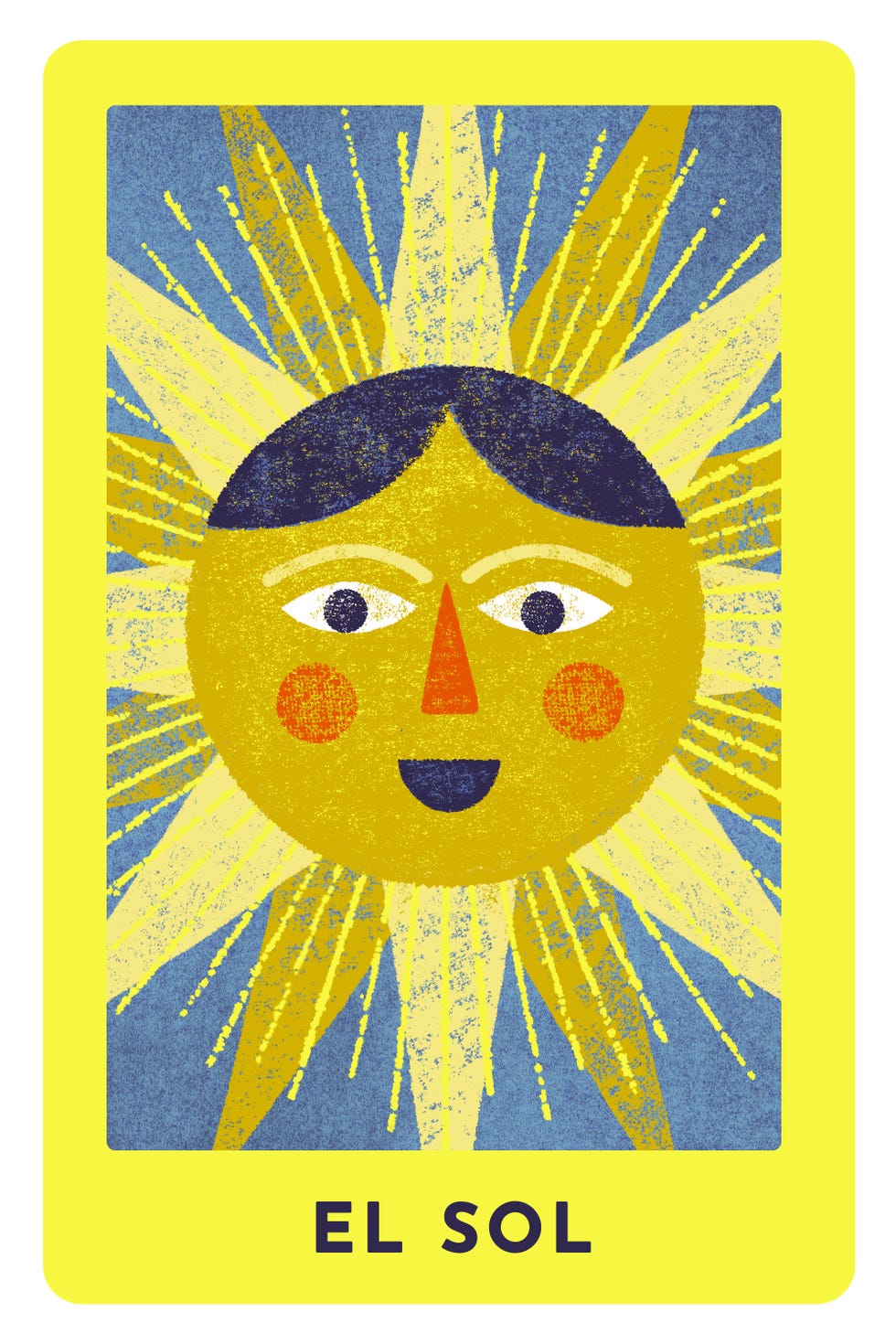 Loteria card of the sun