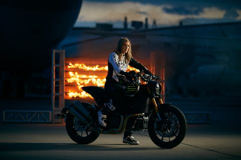 Motorcycle, Vehicle, Sky, Stunt performer, Motorcycling, Car, Night, Photography, Auto part, Cloud, 